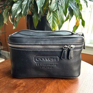 Vintage COACH Leather Train Case Black G05S-5067 👜 RARE